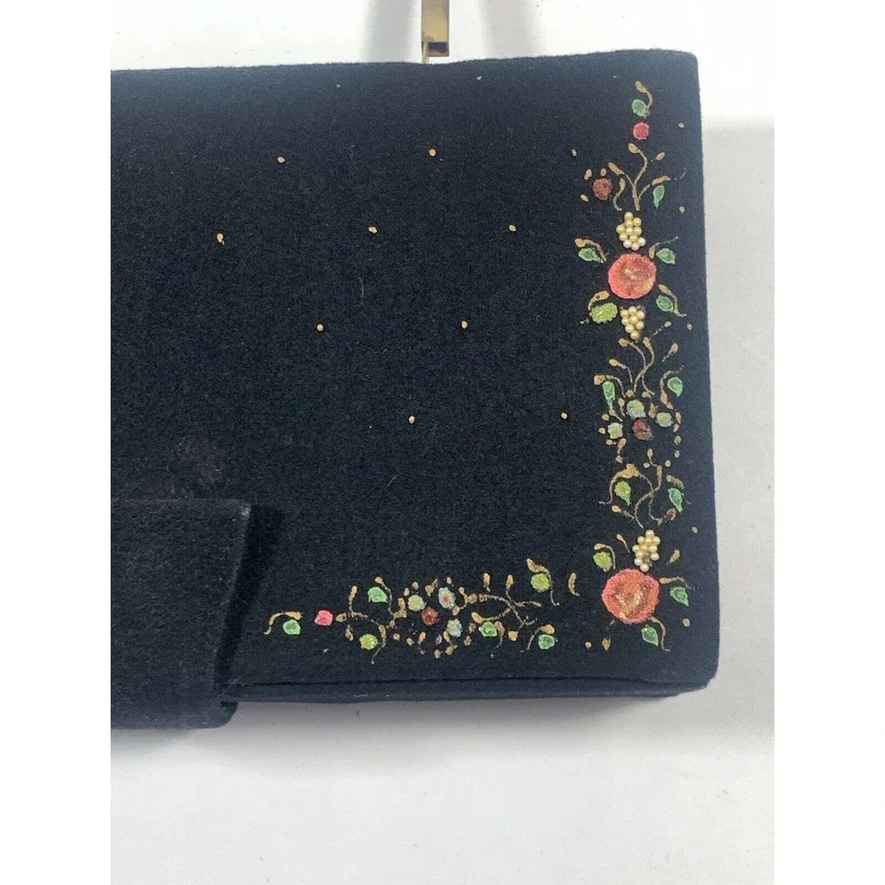 Tyrolean Vintage Handbag Retro Rockabilly Floral
